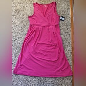 Eddie Bauer Aster Crossover Dress In Lava- Size S